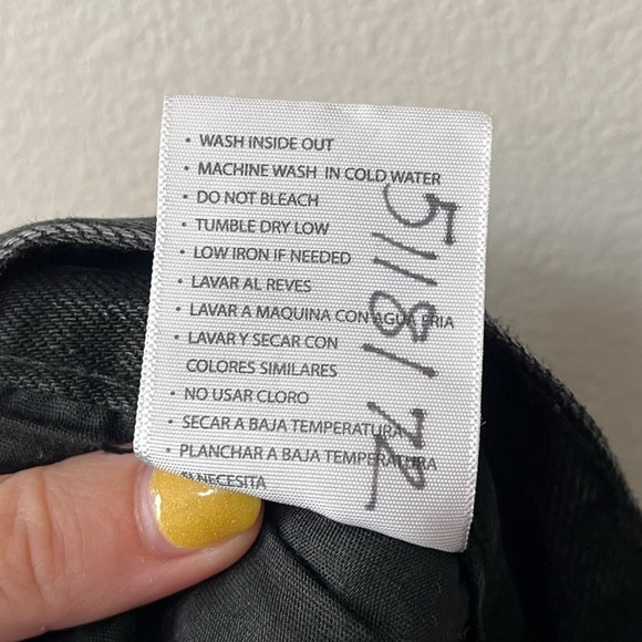 KanCan Size 11/29 Lynne Ultra High Rise Straight Leg Jeans Distressed Black NEW - Picture 14 of 14